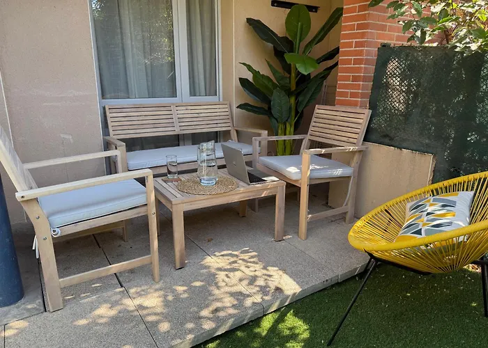 Calme Borderouge - 2 Pers - Wi-fi Debit, Parking Prive, Metro Et Commerces A 5 Mn - Ideal Sejour Pro Ou Detente A דירה טולוז